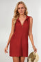 V Neck Button-down Hooded Tank Dress