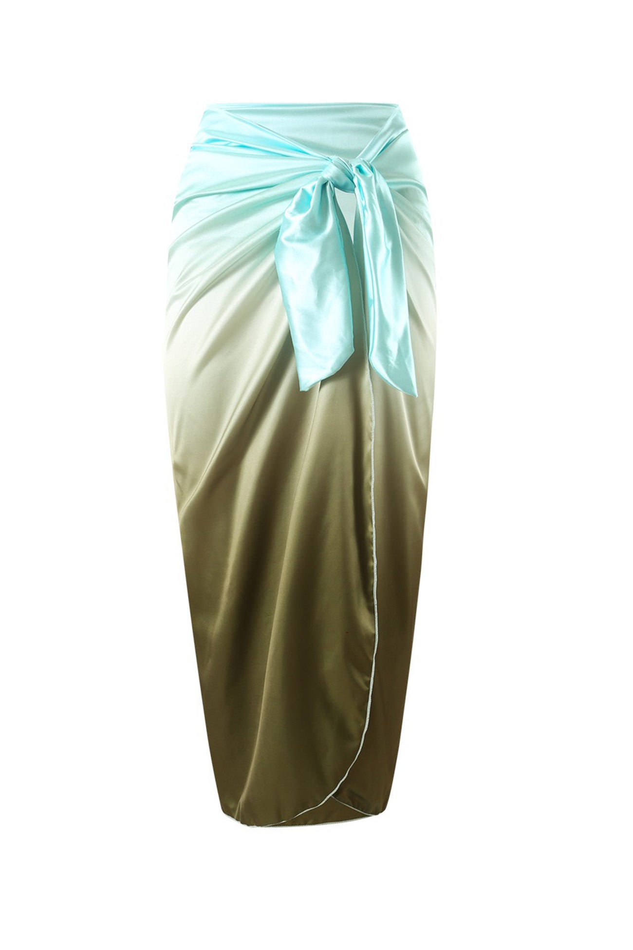 Arolora Contrast Color Metal Buckle Cutout Swimsuit
