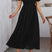 Arolora Puff Sleeve Single Breasted Slit Dress