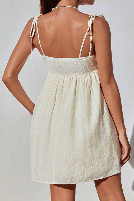 Bow Tie-up Cami Mini Dress