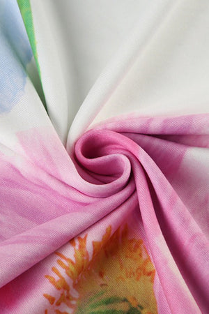 Arolora Floral Backless A-line Cami Dress