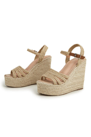 Arolora Ankle Strap Espadrille Wedge Sandals