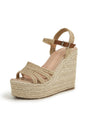 Arolora Ankle Strap Espadrille Wedge Sandals