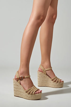 Arolora Ankle Strap Espadrille Wedge Sandals