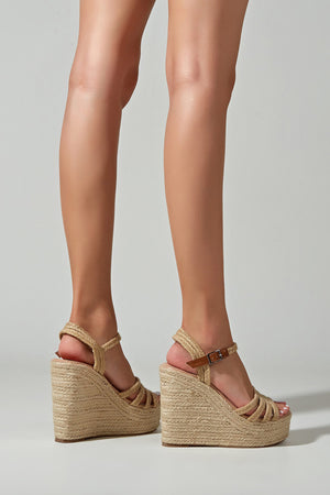 Arolora Ankle Strap Espadrille Wedge Sandals