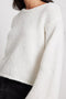 Arolora Backless Tie-up Pullover Sweater
