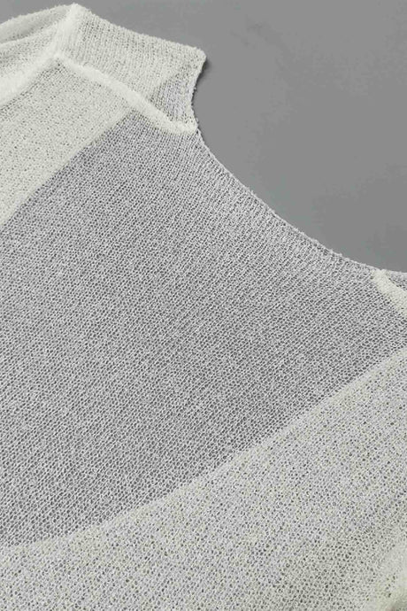 Arolora backless-long-sleeve-cover-up-mini-dress