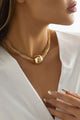 Ball Pendant Twisted Layered Necklace