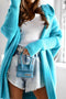 Bat-shaped Hooded Knitted Cardigan