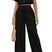 Arolora batwing-sleeve-drawstring-straight-long-pants-set