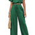 Arolora batwing-sleeve-drawstring-straight-long-pants-set