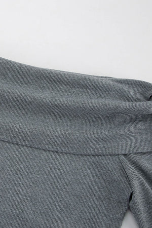 Arolora boat-neck-drawstring-slit-dress