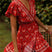 Arolora Bohemian V Neck Tie-waist Slit Mini Dress