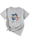 Bull Star Flag Print T-shirt