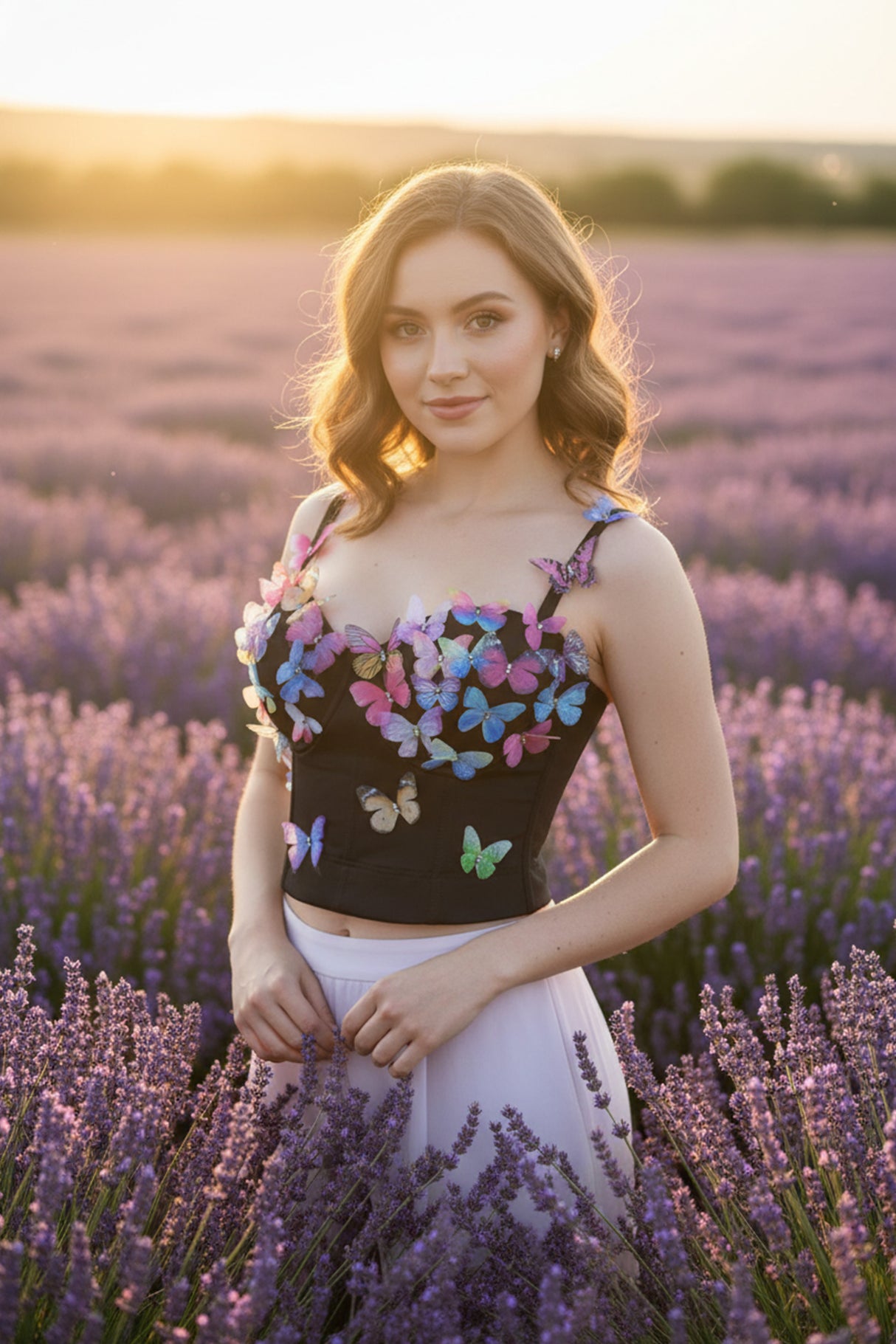 Butterfly Corset Cami Top