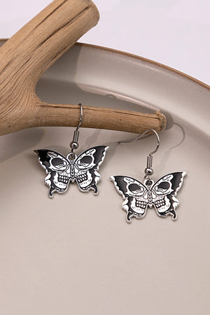 Butterfly Skull Earrings