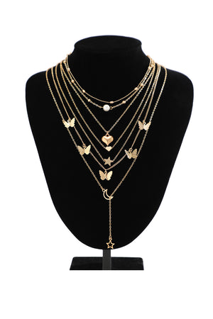 Butterfly Stacking Necklace