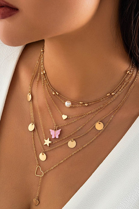 Butterfly Stacking Necklace