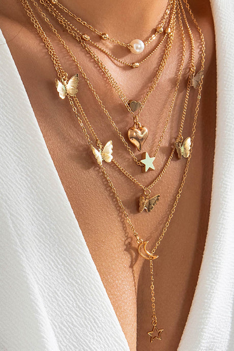 Butterfly Stacking Necklace