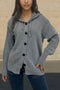Arolora button-down-knit-hooded-cardigan