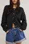Arolora button-down-long-sleeve-crop-cardigan