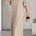 Arolora button-down-ribbed-knit-hooded-dress