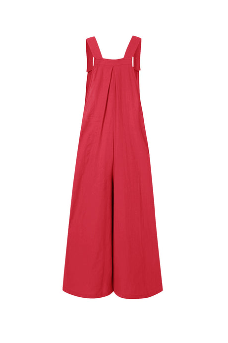 Candy Color Chest With Pocket Jumpsuits