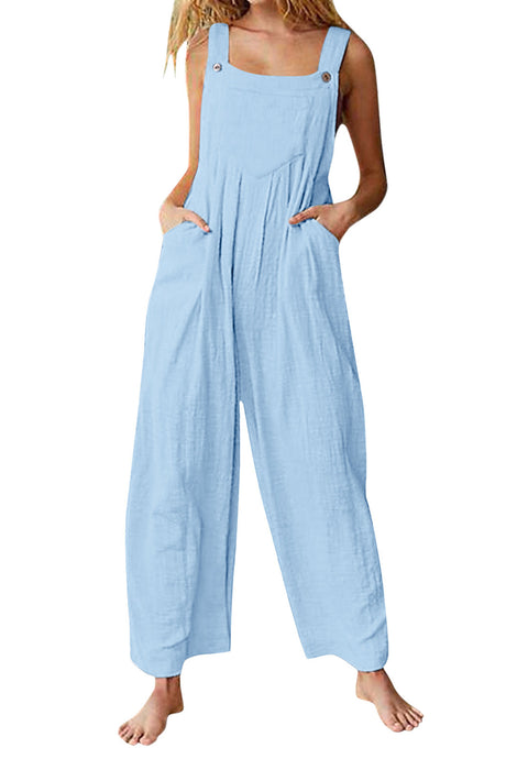 Candy Color Chest With Pocket Jumpsuits