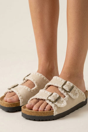 Candy Color Embroidery Platform Sandals