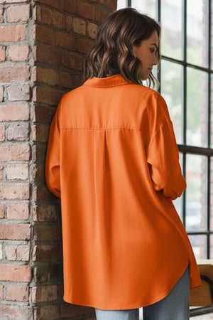 Candy Color Mid-length Cotton Blouse