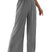 Arolora casual-solid-color-elastic-waist-wide-leg-long-pants
