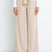 Arolora Casual Tie-Front Loose Straight Long Pants