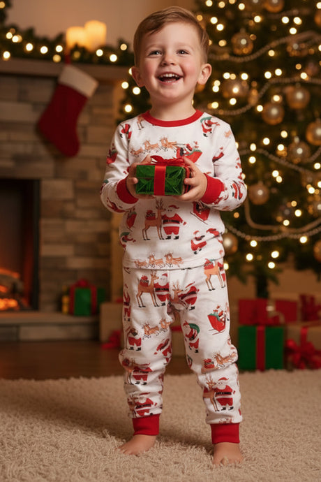 Christmas Santa Print Family Pajama Sets