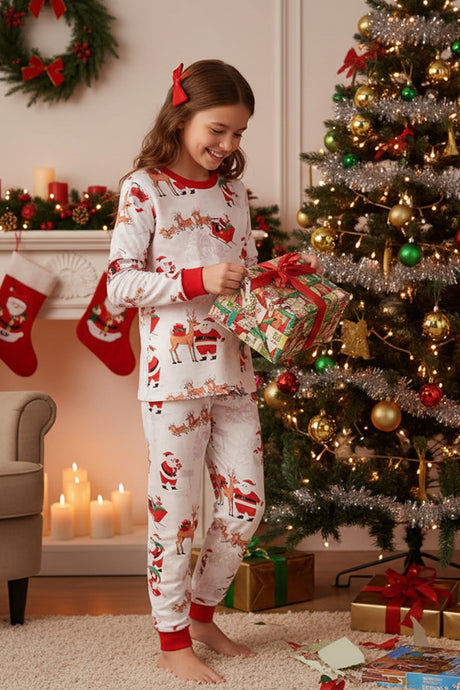 Christmas Santa Print Family Pajama Sets
