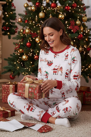Christmas Santa Print Family Pajama Sets
