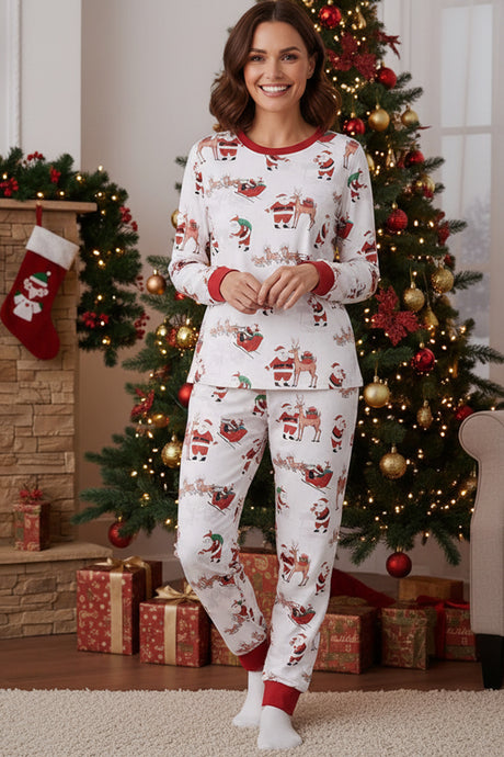 Christmas Santa Print Family Pajama Sets