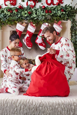 Christmas Santa Print Family Pajama Sets