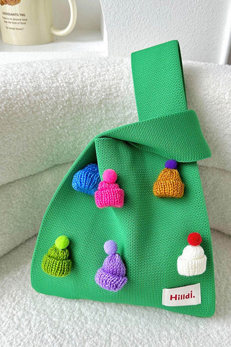 Colorful Hat Decoration Handbag