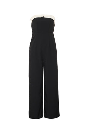 Arolora contrast-strapless-high-waist-jumpsuits