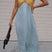 Arolora Contrast V Neck Sleeveless Maxi Dress