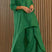 Arolora cotton-drop-shoulder-irregular-tops-pants-set