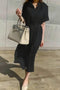 Arolora cotton-linen-tie-waist-shirt-dress