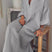 Arolora cotton-linen-v-neck-large-hem-dress