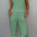 Arolora cotton-drawstring-sleeveless-pocket-two-piece-set