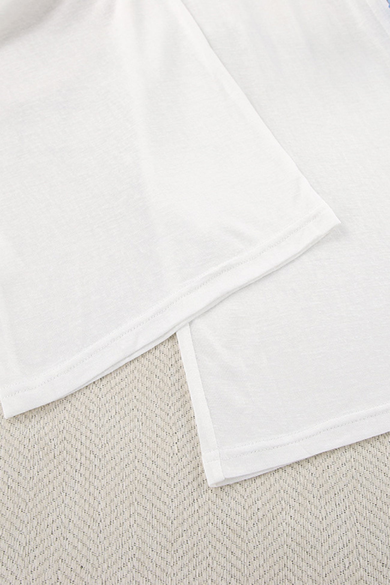 Arolora crew-neck-long-flare-sleeve-loungewear