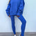 Arolora Crew Neck Slit Sweatshirt Legging Suits