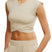 Arolora Crossover Crop Top Two-piece Outfit