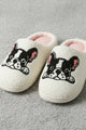 Dogs Cats Prints Plush Slippers