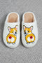 Dogs Cats Prints Plush Slippers