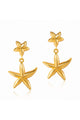 Duble Starfish Stud Earrings